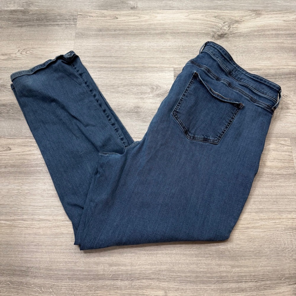 NYDJ Marilyn Straight Leg Jeans Womens 22W Blue Stretch‎ Denim Lift Tuck Tech